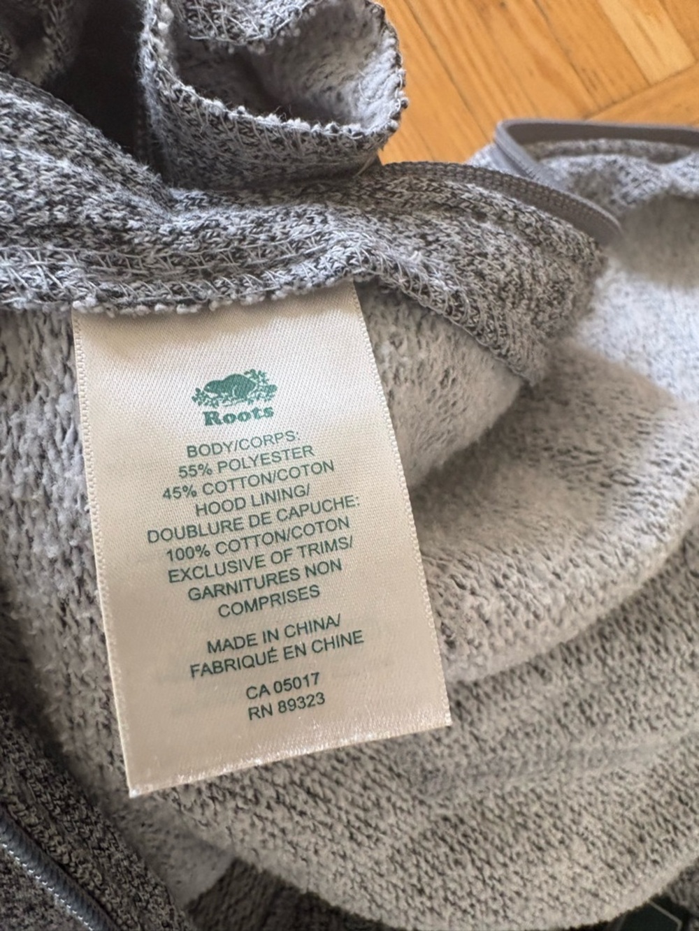 🦫 Roots Cabin Gray Zip-Up Hooded Onesie - Picture 13 of 13